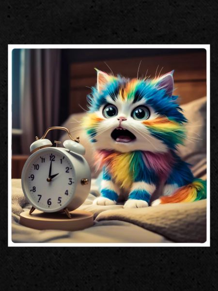Chat avec réveil
