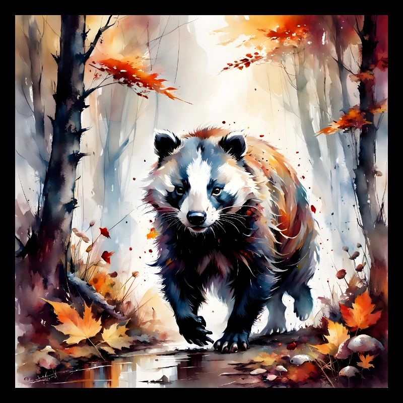 Badger in the Herbs