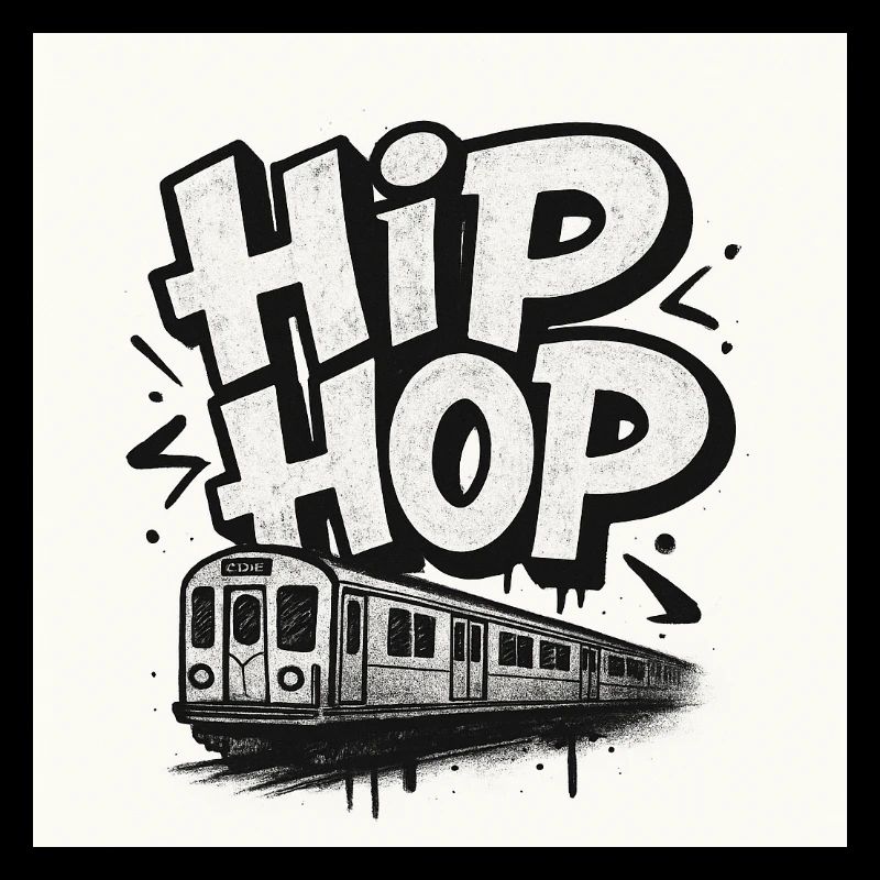 Lettrage HipHop avec train