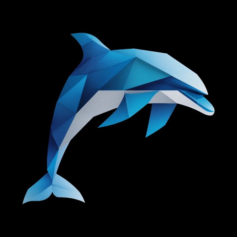 Tauchender Delfin, Wassertier