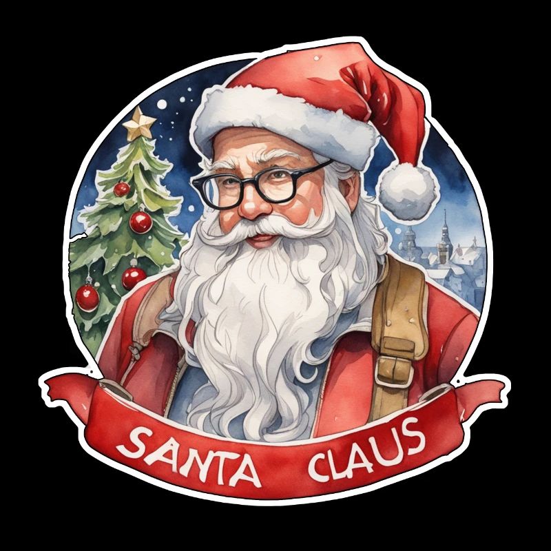 Weihnachtsmann - Traditionell und Aquarell