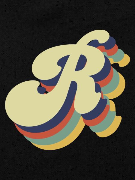 Lettre r rétro