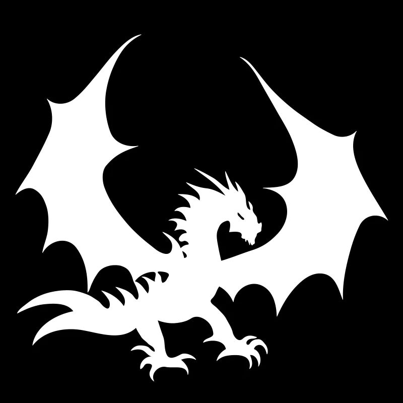 Cool White Dragon
