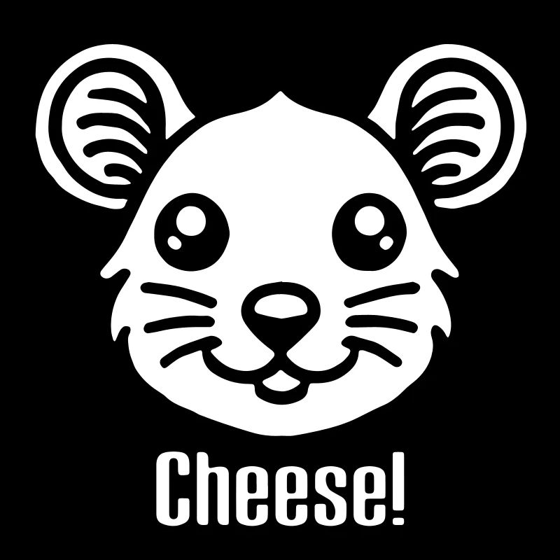 Cute looking Mouse - "Cheese" Design