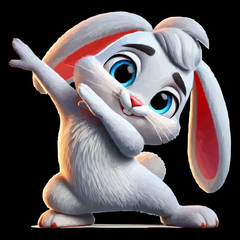 Bunny Dabbing Comic