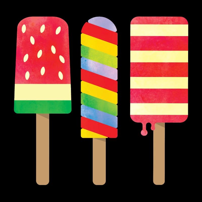 Drei leckere Eiscreme