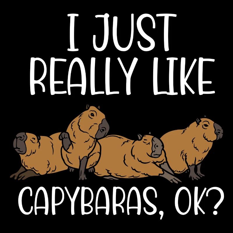 Ich mag einfach Capybaras ok