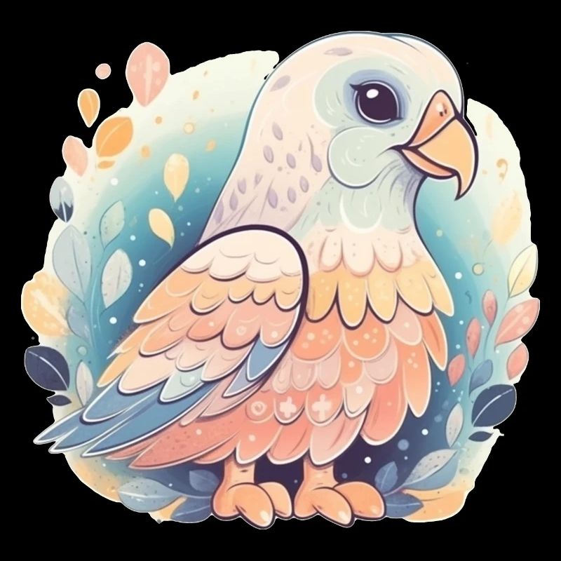 Eagle Pastel Ilustration