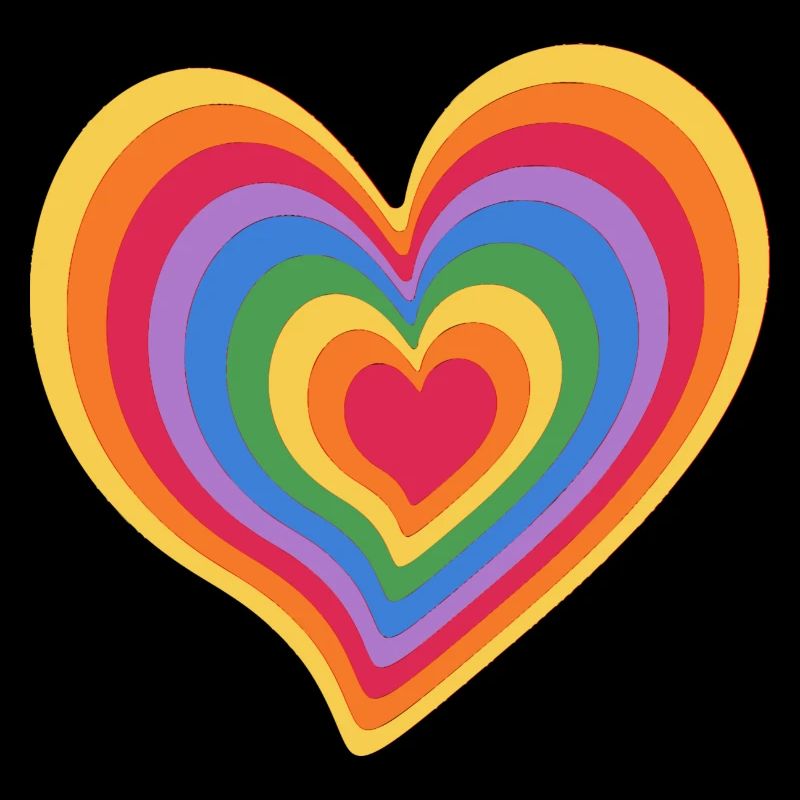 Regenbogen-Herz