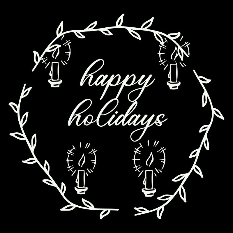 Advent Advetskranz Happy Holidays