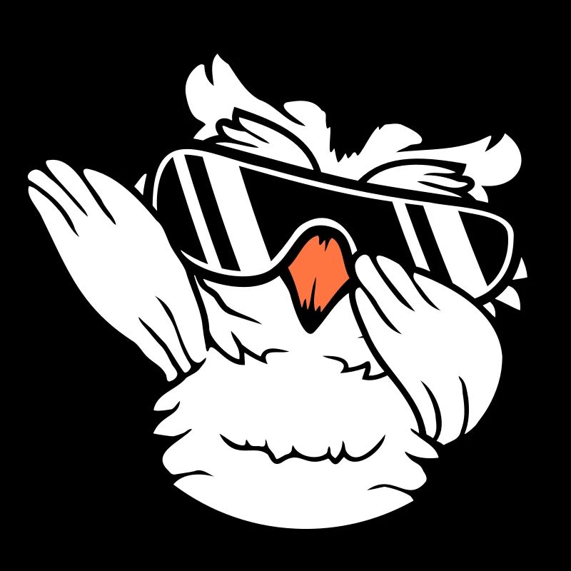 hibou dabbing dab danse pose geste lunettes de soleil mignon