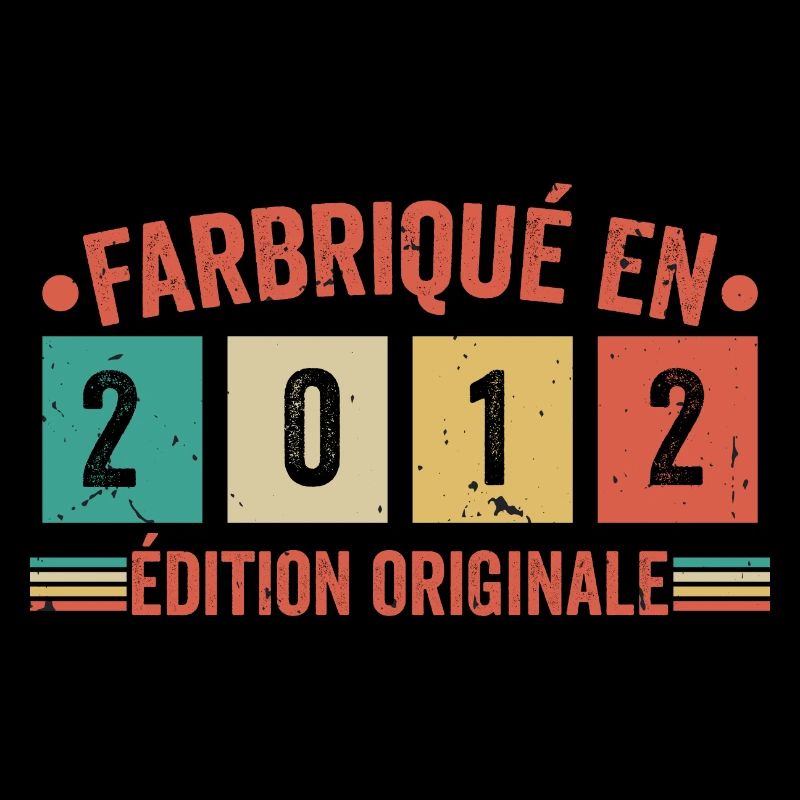 Fabriqué En 2012 édition Originale Cadeau d'anniv