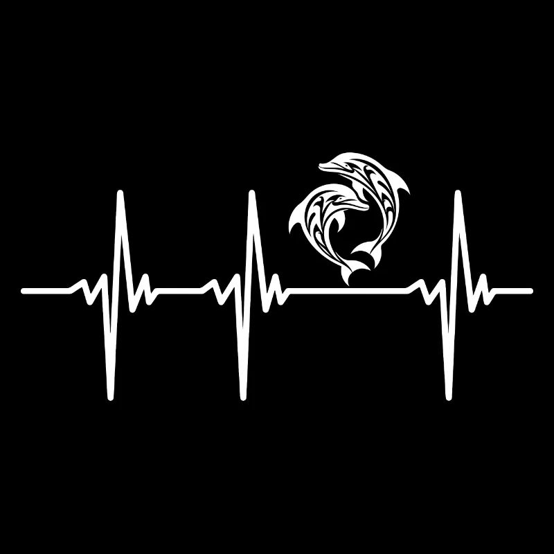 Heartbeat for two elegant dolphins