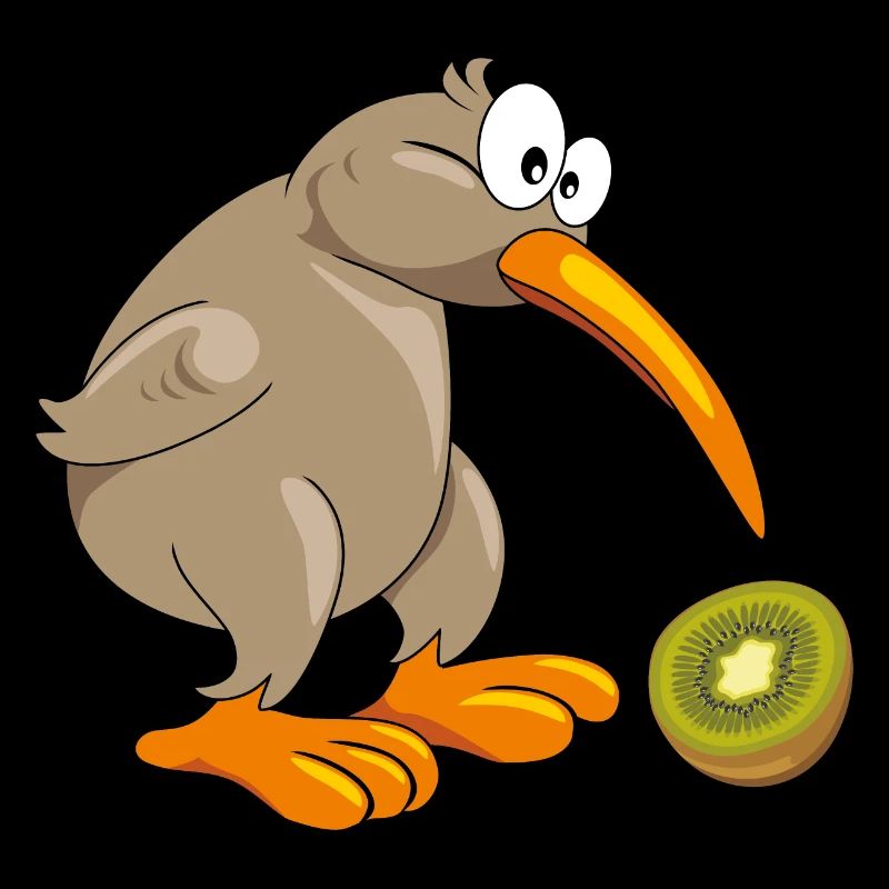 Funny kiwi bird