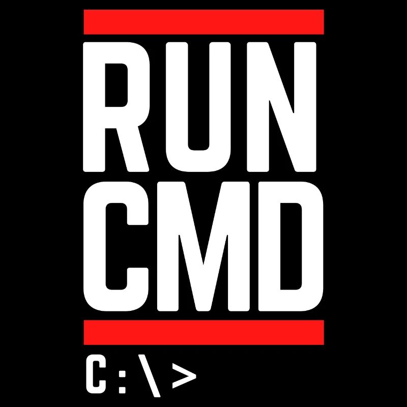 Run CMD Lustiger Spruch Informatik Nerd Code