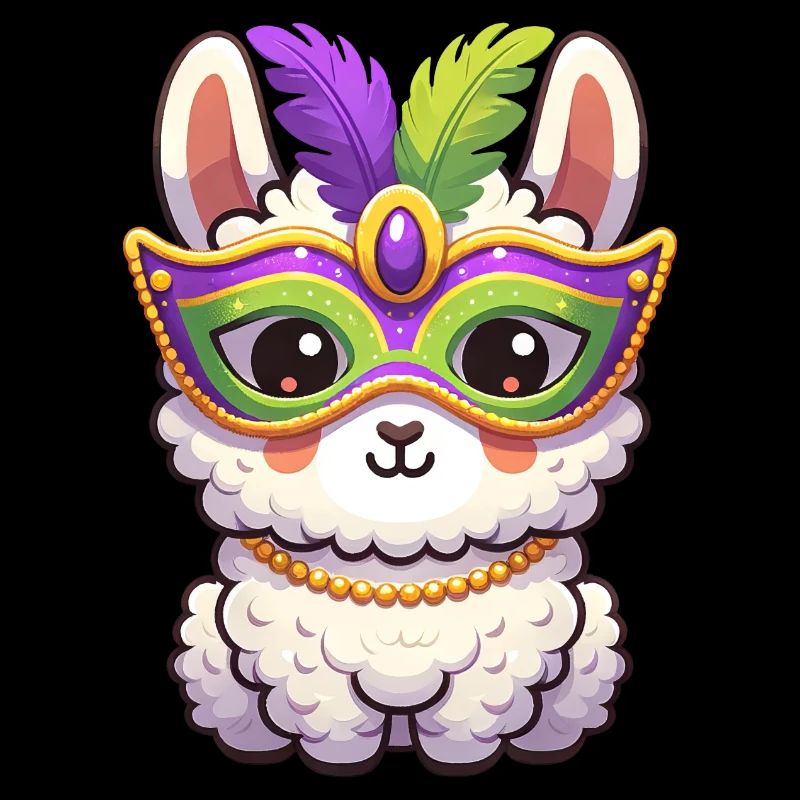 Mardi Gras Lama Partydesign