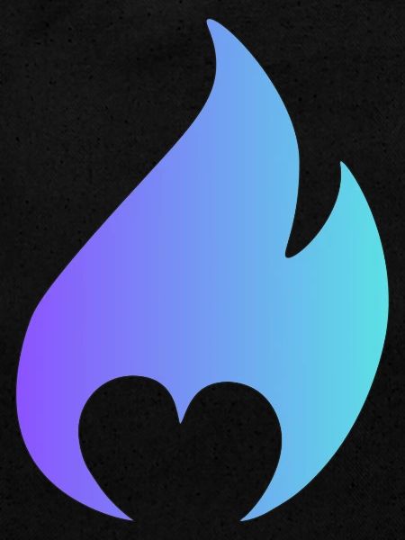 Flamme avec cœur