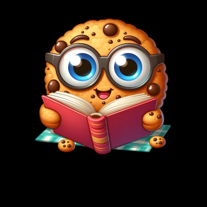 Cookie Reads Book