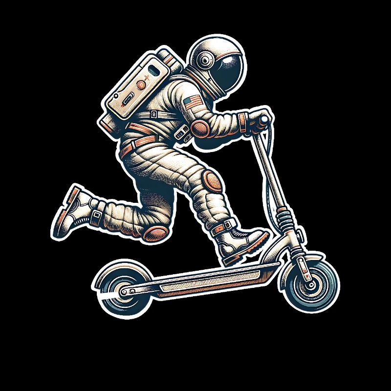 E-Scooter E-Roller Astronaut Scooter