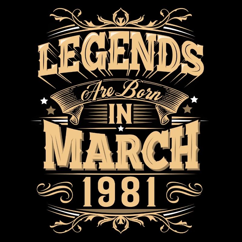 Légende de l’anniversaire de mars 1981