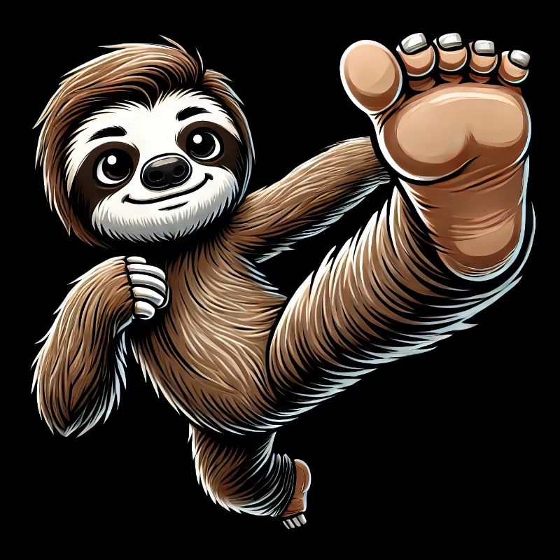 Sloth Karate Master Kicks Sport Arts