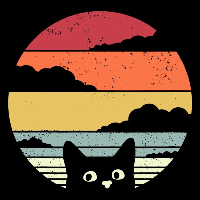 Graphique drôle de chat