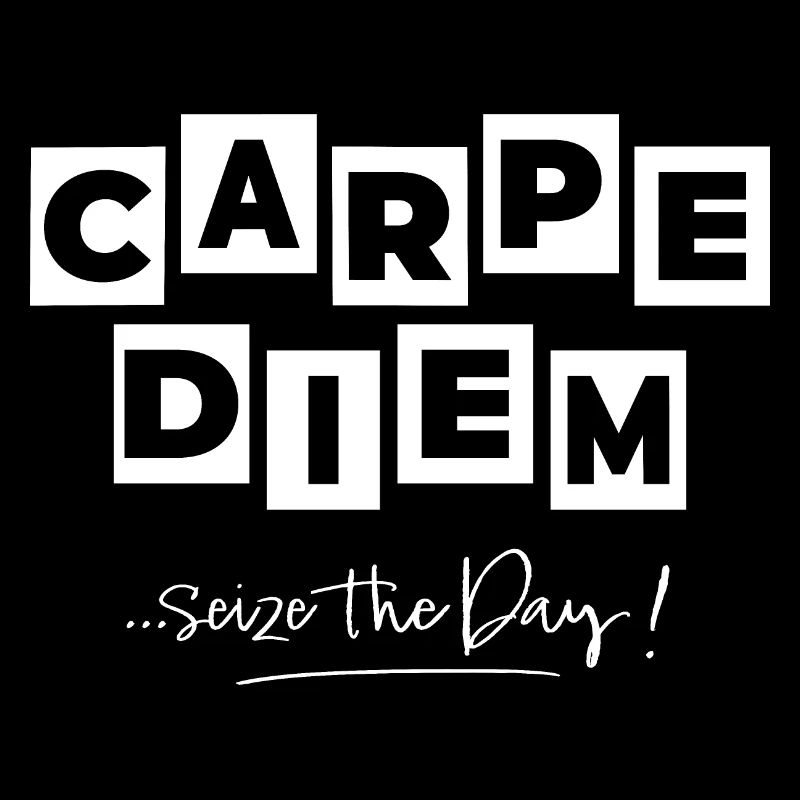Carpediem Comic-Stil in Weiß