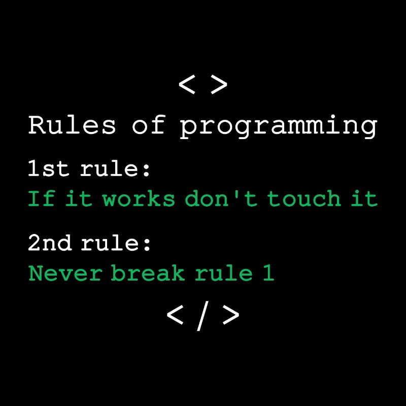 Regeln der Programmierung