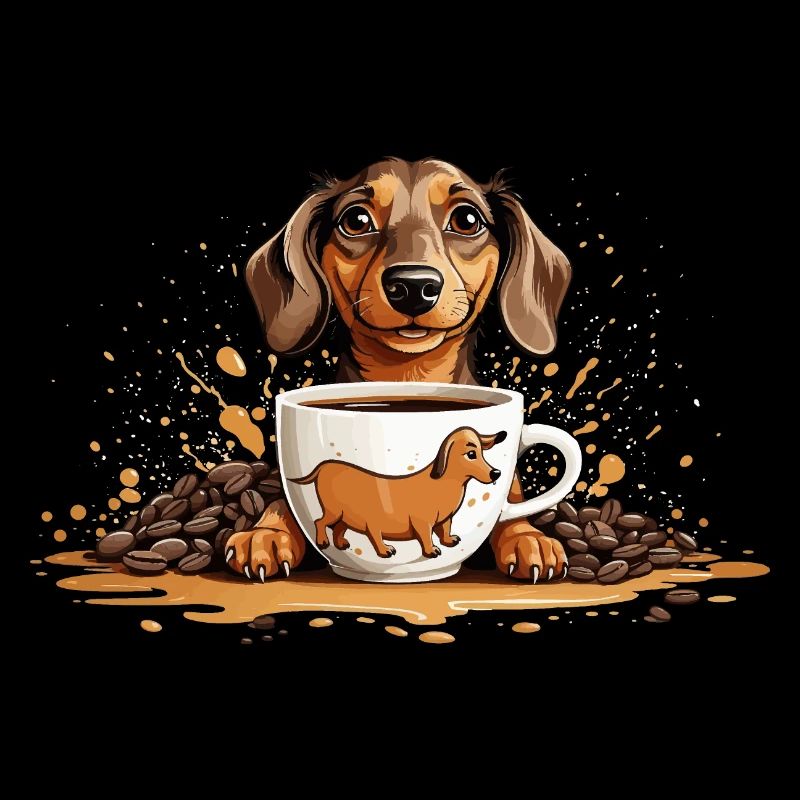 KURZHAARDACKEL KAFFEE DACKEL