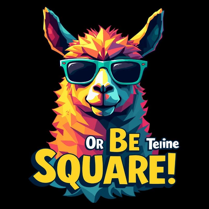 Sei teine oder sei quadratisch – Bold Lama Design
