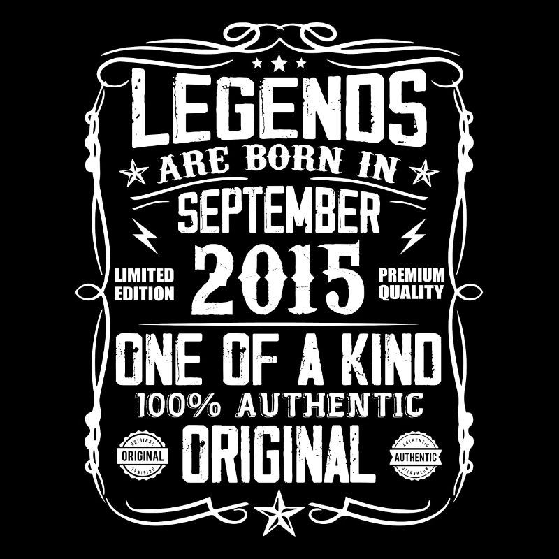 September 2015 Vintage Retro Geburtstagsgeschenk