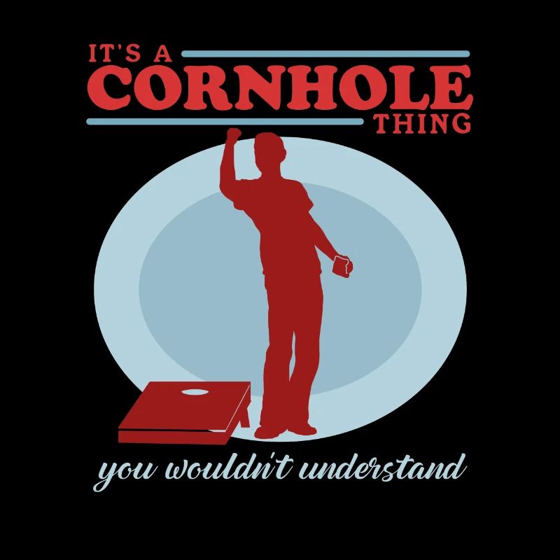 Cornhole Player Bean Bag Blind Hole Gift
