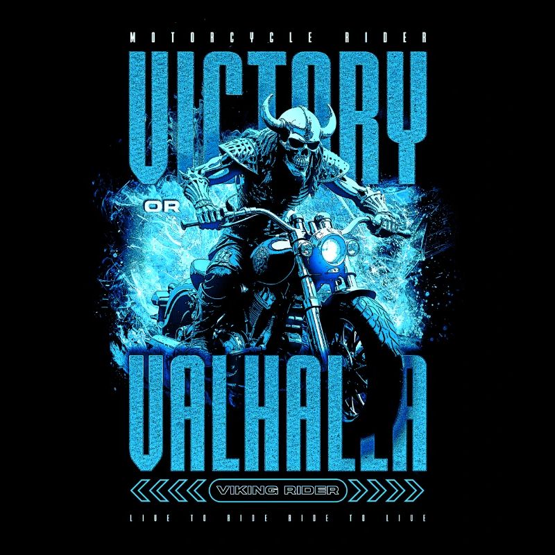 Motorrad Nordische Wikinger Sieg Oder Walhalla