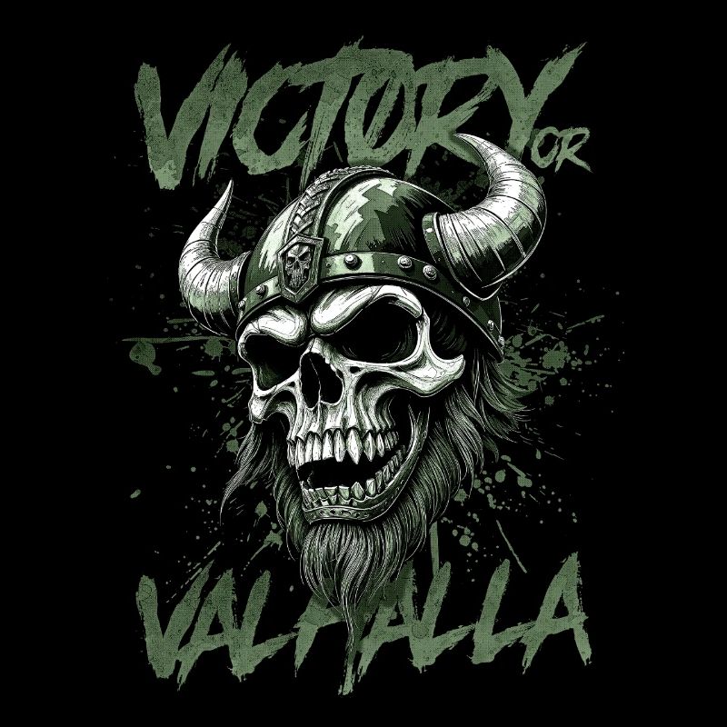 Nordischer Wikingersieg oder Walhalla