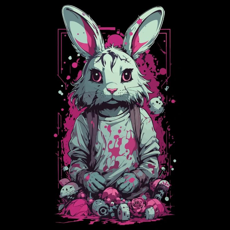 Gothic  Horror Splatter Art