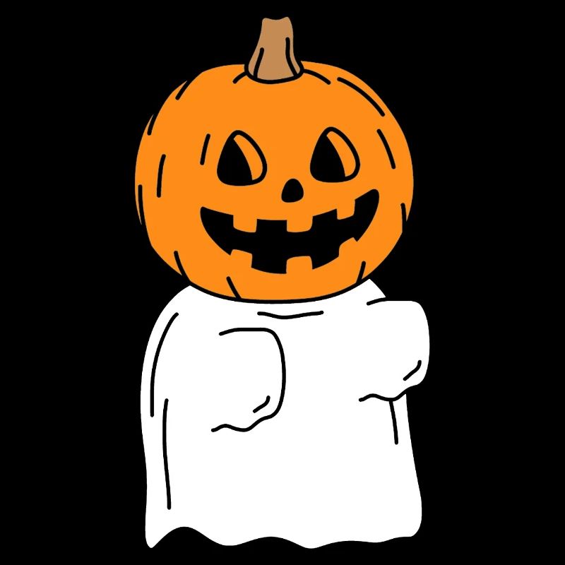 Funny Pumpkin Halloween Ghost