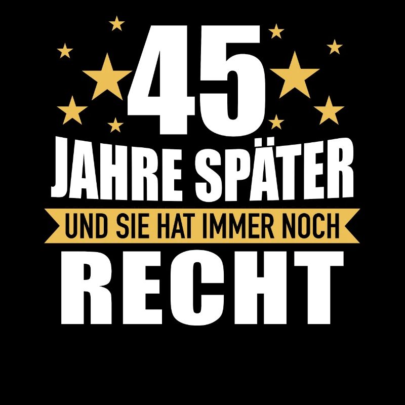 45 Hochzeitstag Jahrestag Ehemann Ehefrau