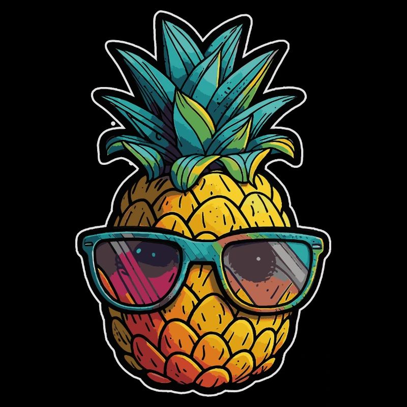 Funny pineapple fruit