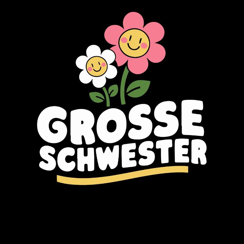 Große Schwester Vintage Blumen Geschenk