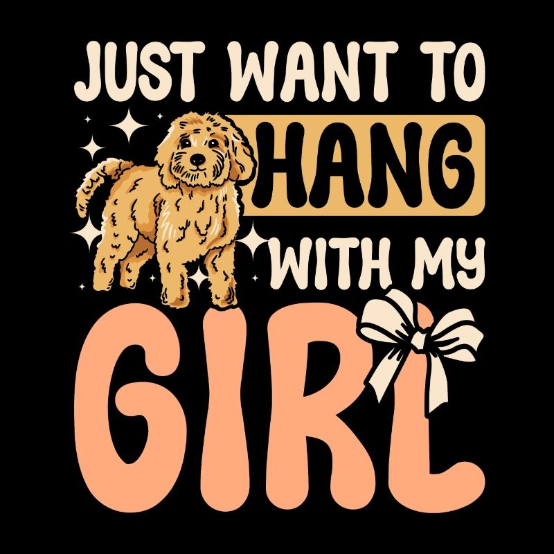 Je veux juste traîner avec ma fille cockapoo