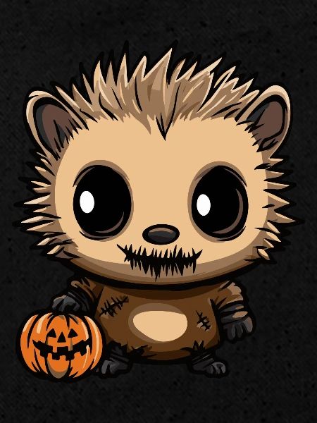 hérisson Halloween Zombie