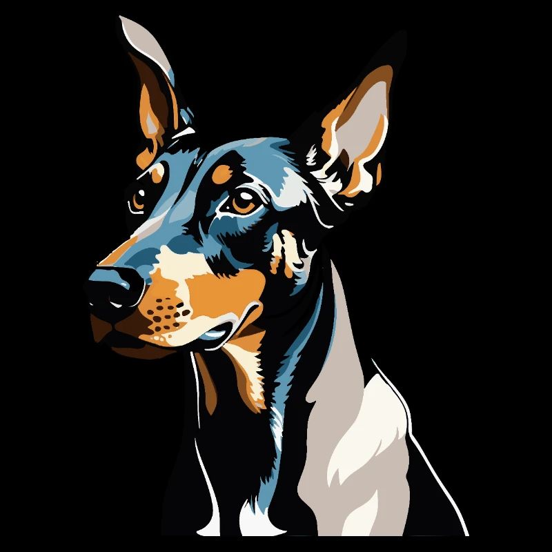 Doberman Pincher - Conception de chien de compagnie
