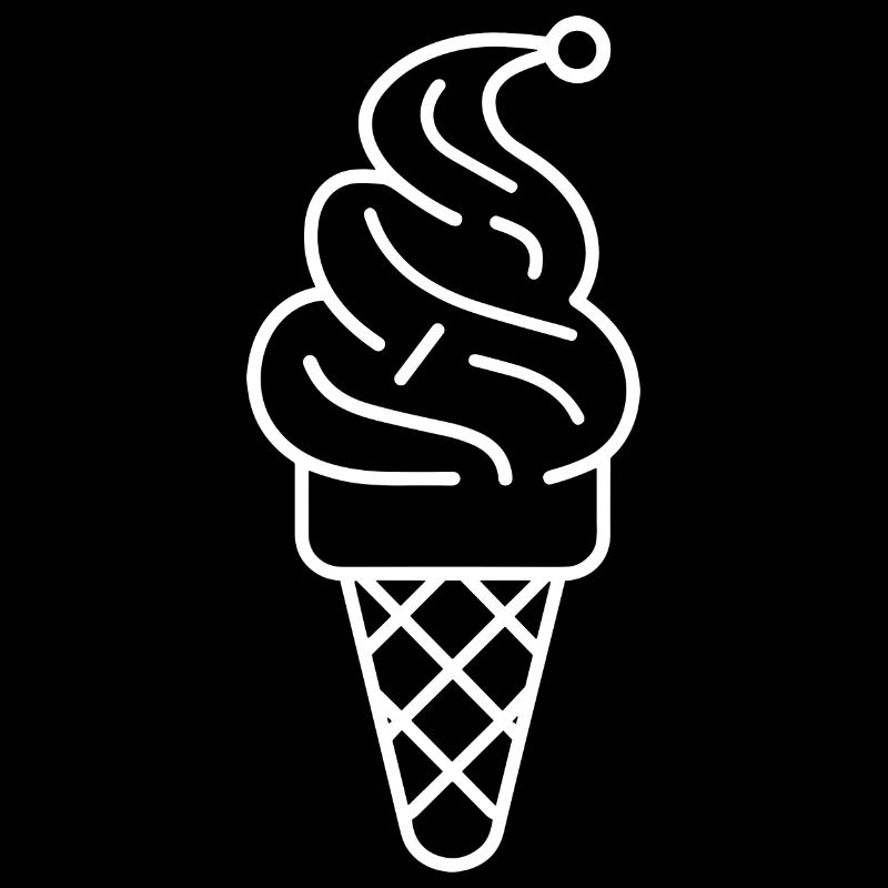 Cornet de crème glacée Dessin