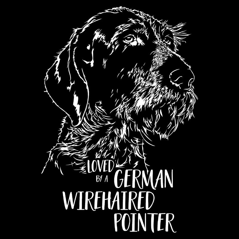 Loved by a German Wirehaired Pointer Hundespruch