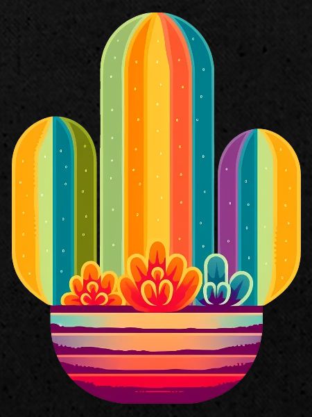 Cactus arc-en-ciel