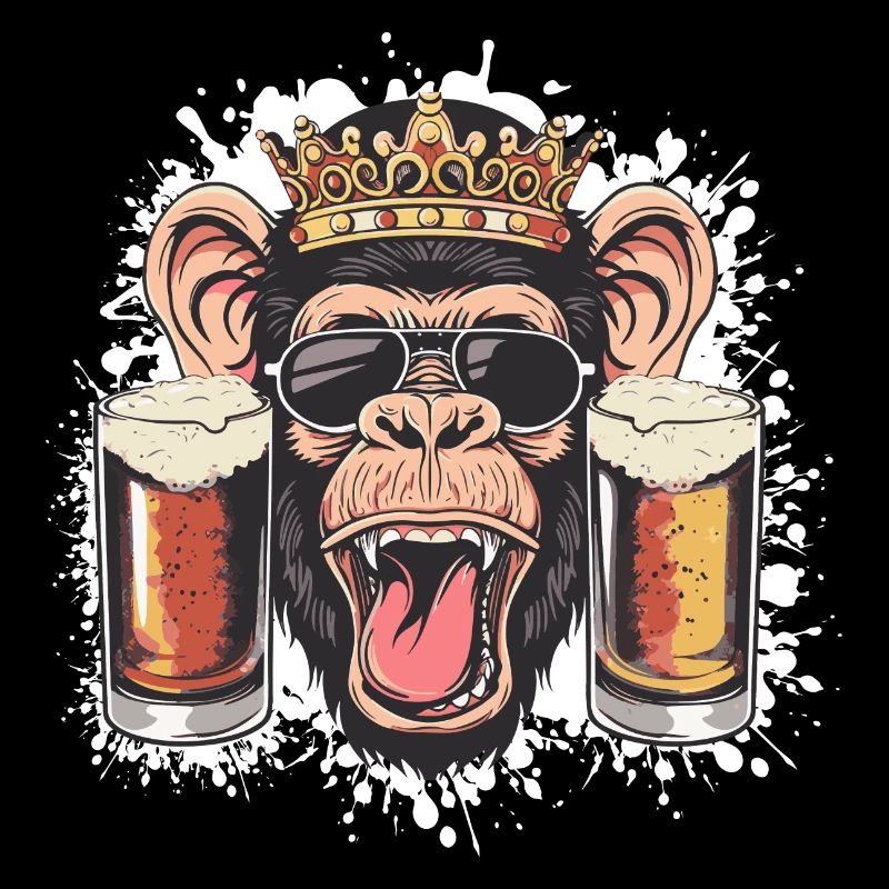 Bière de singe drôle