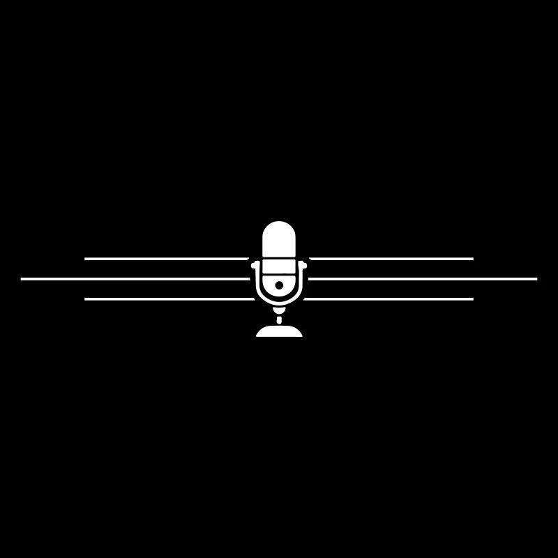 Icône du microphone du podcast