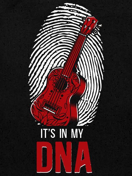 Hawaiian Ukulele Uke Fingerprint