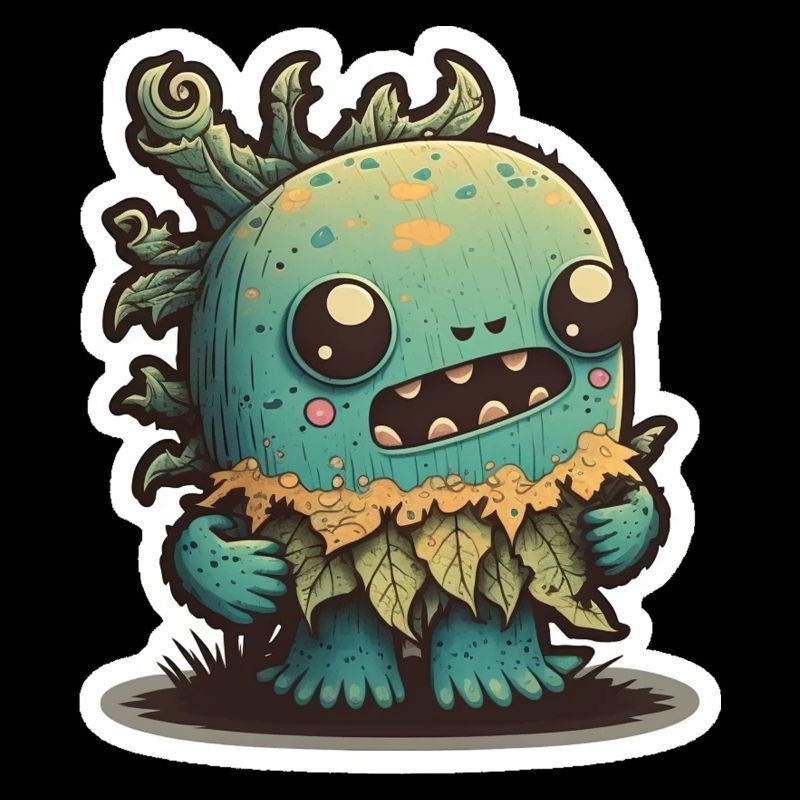 Monstre de cactus d’Halloween