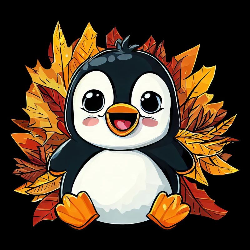 Manchot d’automne: feuillage et feuilles panachées